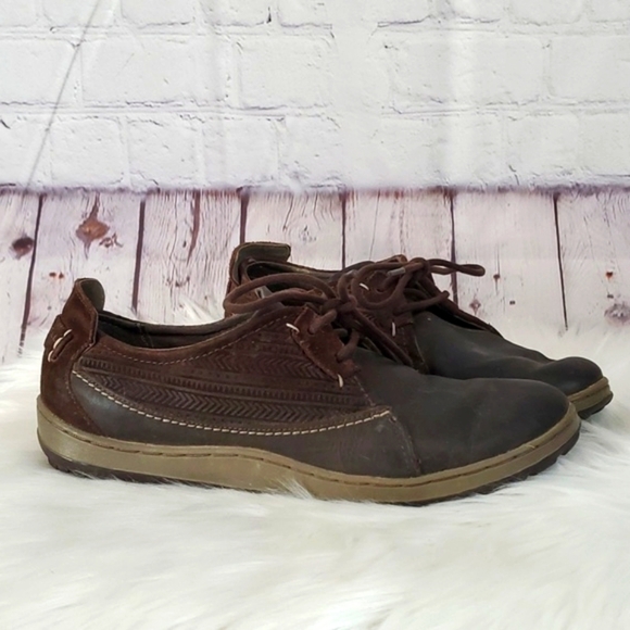 Merrell Ashland Leather Coffee Bean Brown Lace Up Shoes Sneakers Womens Size 7.5 - Picture 4 of 17